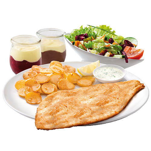 Sparmenü Schollenfilet XXL