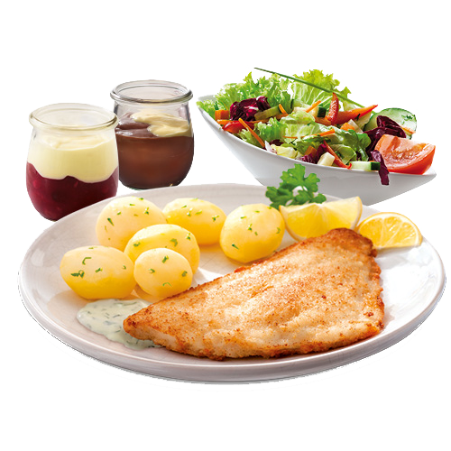 Sparmenü Scholle vom Grill