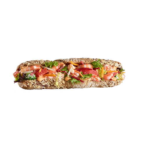 Tasty Shrimp Baguette