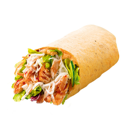 Lachs-BBQ Wraps