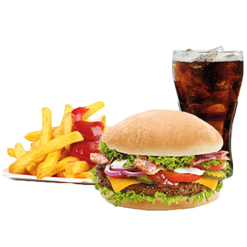 Bacon Max-Burger Cheese Menü