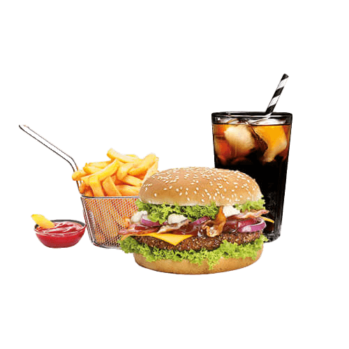 BBQ Cheese Burger Menü
