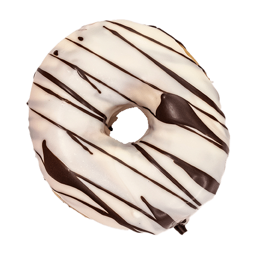 Black and White Donut