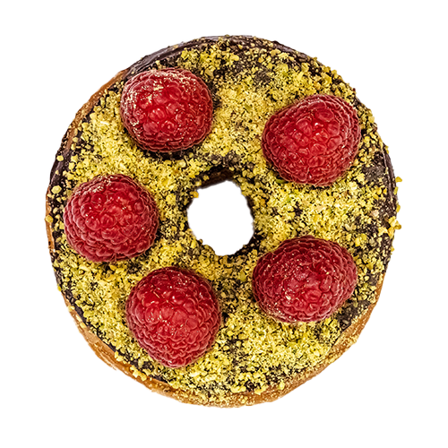 Raspberry-Pistachio Cross