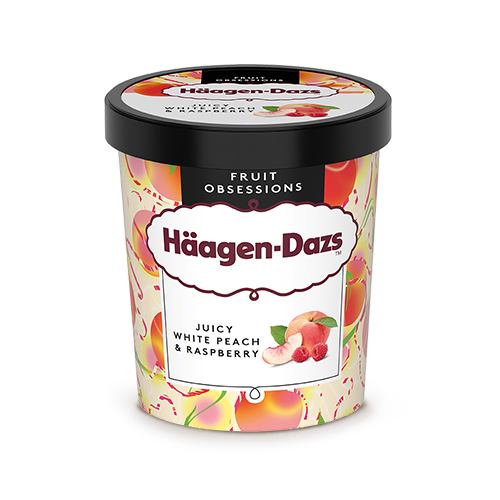 Häagen-Dazs Juicy White Peach & Raspberry 460ml