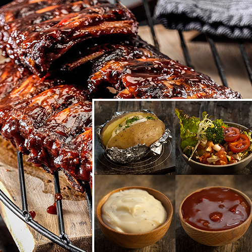 BBQ Ribs-Menü