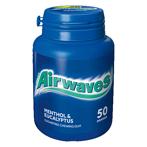 Airwaves Menthol & Eukalyptus ohne Zucker (50g)