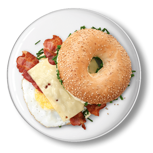 Bacon und Egg Bagel