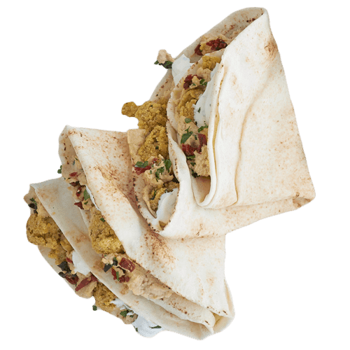Veganes Flatbread Falafel