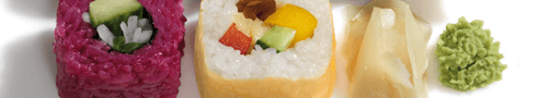 Vegetarische Inside-Out Maki