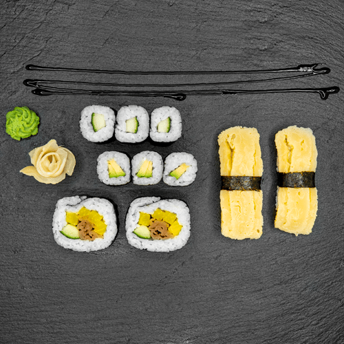 Vegetarische Box Klein (10 Stück)