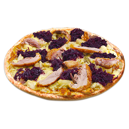 Pizza Knusperente