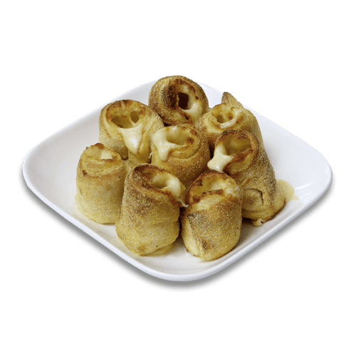 Ofenfrische Pizzabrötchen gefüllt mit Käse (8 Stück)