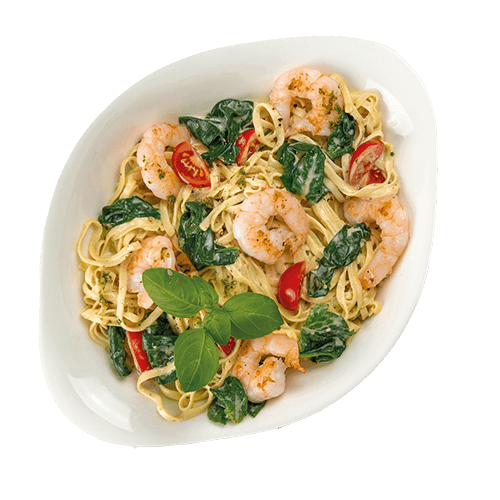 Gamberetti e Spinaci