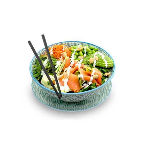 Räucherlachs Poke Bowl