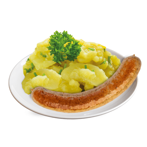 Bratwurst mit Kartoffelsalat