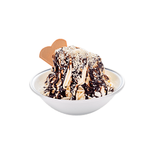 Spaghetti-Eis Schoko