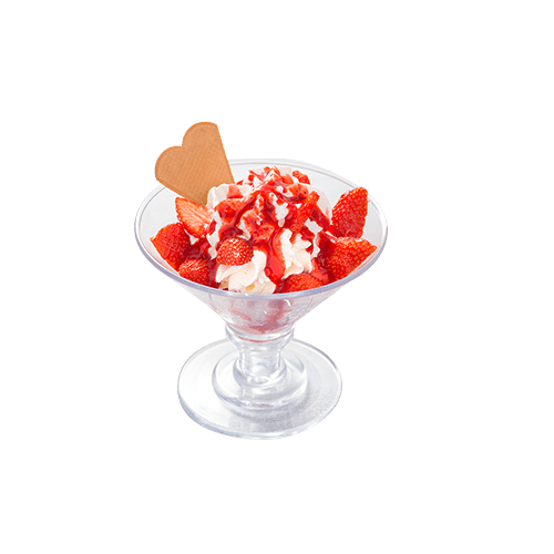 Eisbecher Erdbeere