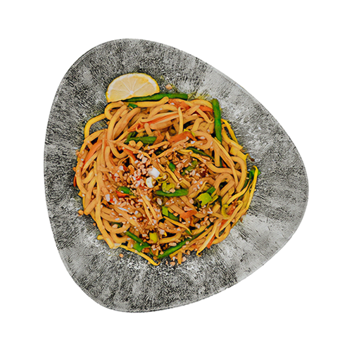 Weizennudeln mit Wok-Gemüse