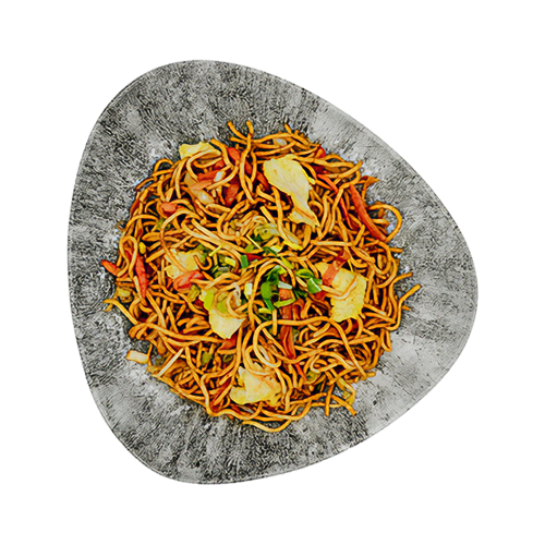 Gebratene Nudeln mit Huhn