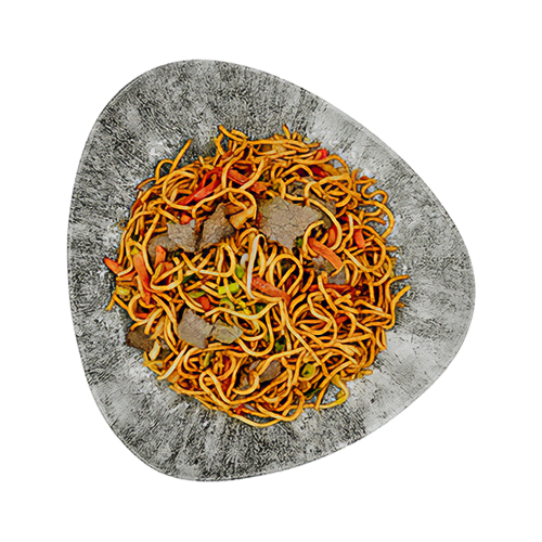 Gebratene Nudeln mit Rindfleisch