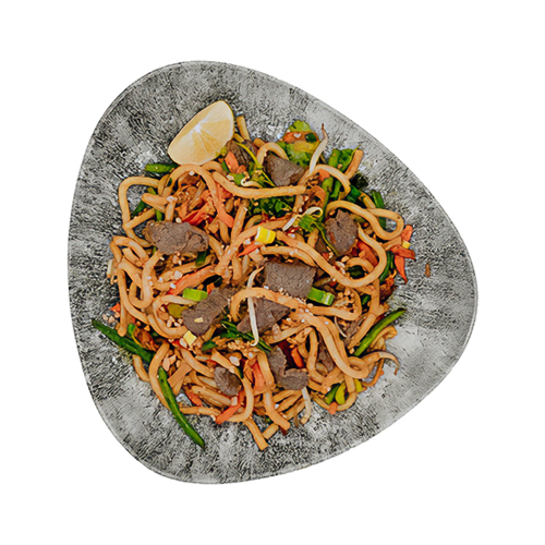 Weizennudeln mit Rindfleisch