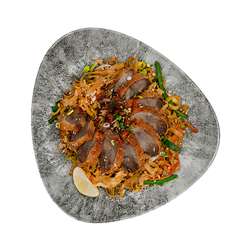 Pad Thai mit knuspriger Ente