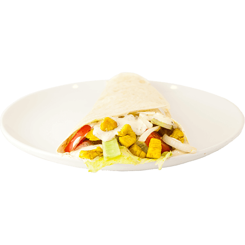 Wrap mit Hühnerfleisch