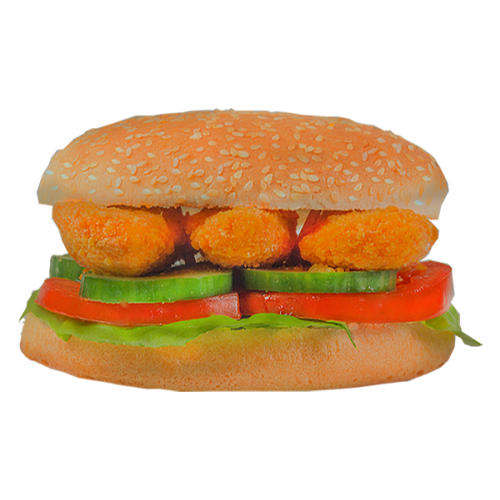 Chicken Burger Hot Stripes