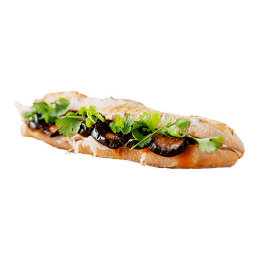 Auberginen Baguette (vegan)