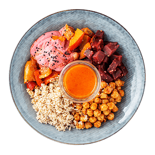 Beete Bums Bowl (vegan, glutenfrei)