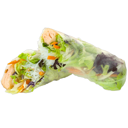 Sommerrolle Lachstempura