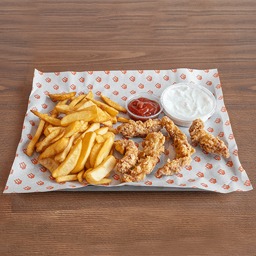 5er Crispy Strips Menü
