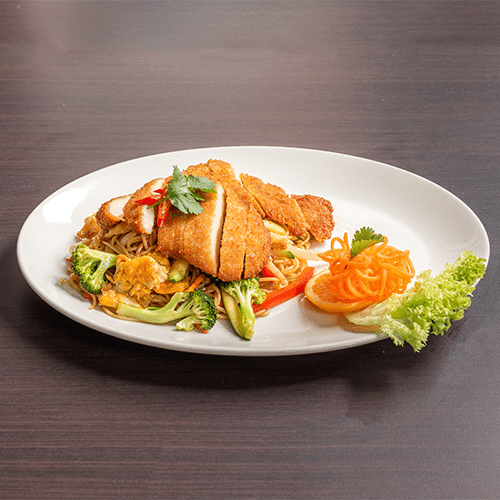 Crispy Huhn in Süß-Sauer-Sauce