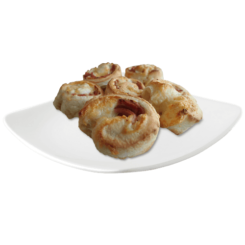 Pizzabrötchen mit Hinterschinken