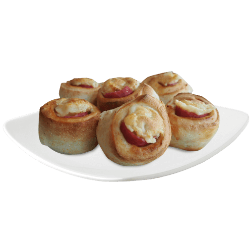 Pizzabrötchen mit Salami