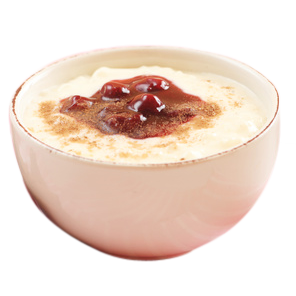 Milchreis mit Kirschen