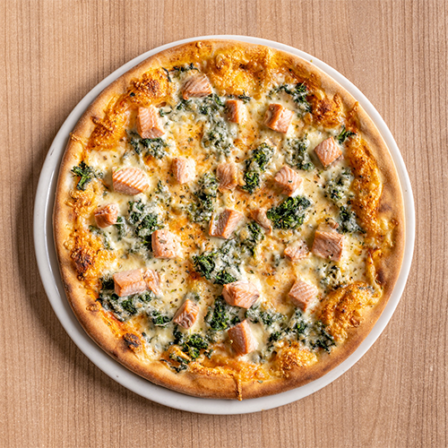 Pizza Salmone e Spinaci