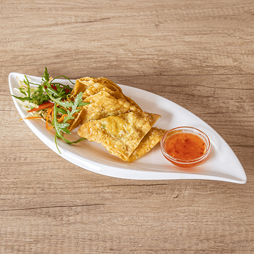 Gebackene Wantan (5 Stück)
