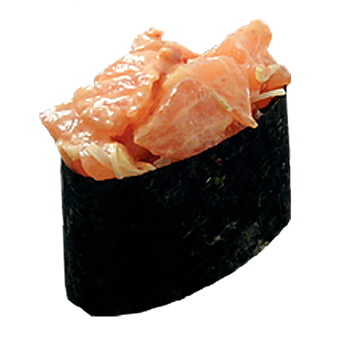 Gunkan Spicy Salmon Nigiri