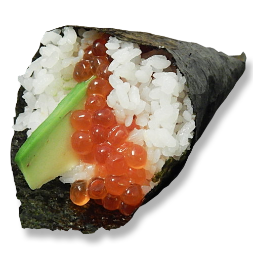 Ikura Avocado Temaki