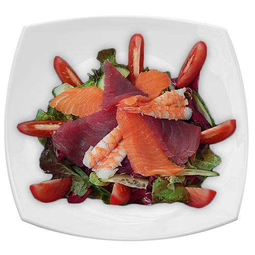 Sashimi Salat