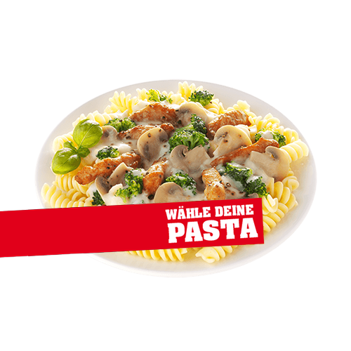 Mittag Pasta nach Wahl