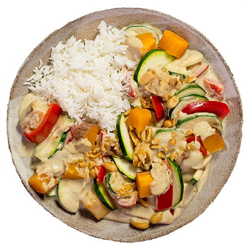 Süßkartoffel-Zucchini Curry (vegan)