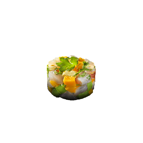 Tartar Goldbrasse und Mango