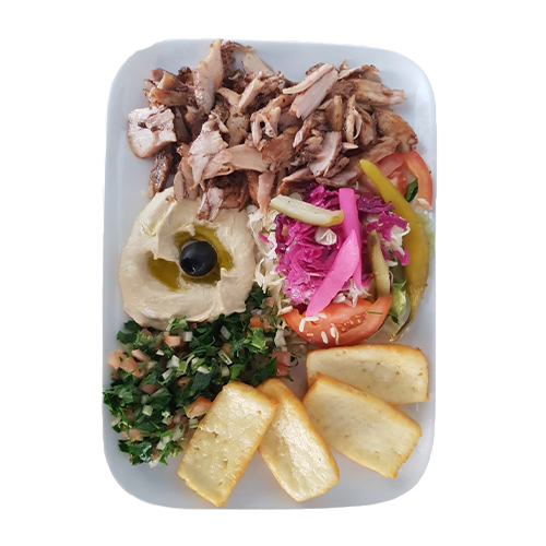 Combi Platte Hähnchenfleisch-Halloumi