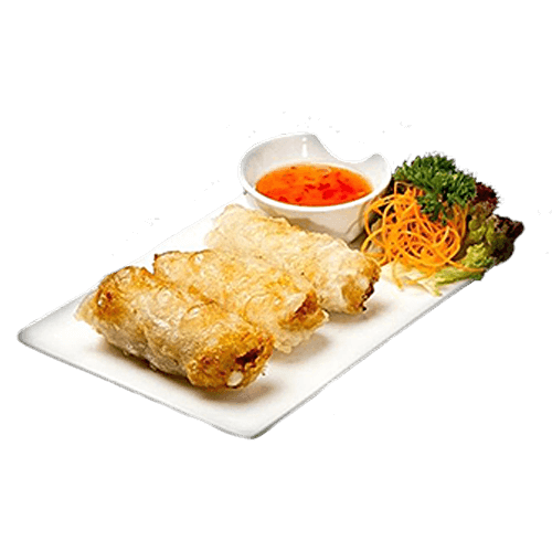 Frühlingsrollen mit Garnelen (4 Stück)