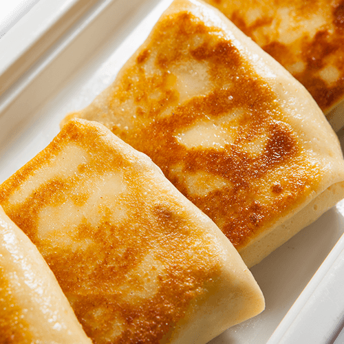 Pancake with meat filling