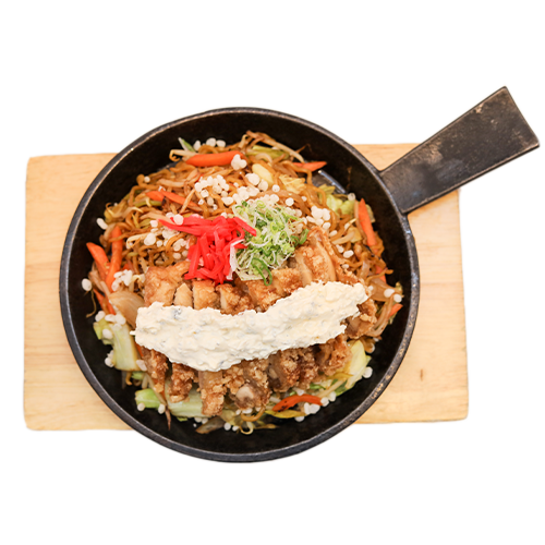 Hähnchen Yakisoba