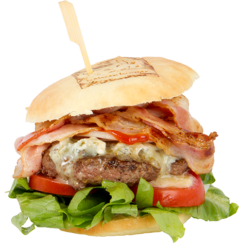 Blue Bobsek Burger ohne Pommes